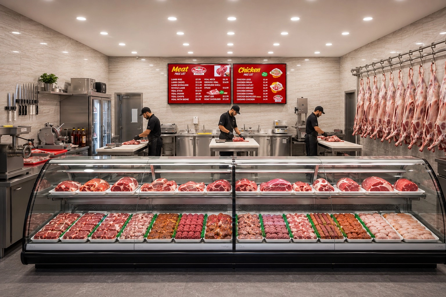Halal meat market establishment plaque and certification lettering